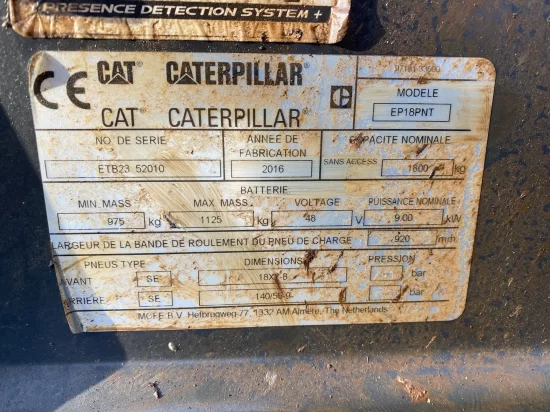 електрокар CATERPILLAR